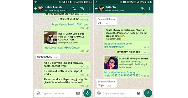 WhatsApp Messenger Update: URL Previews & Clear Chat